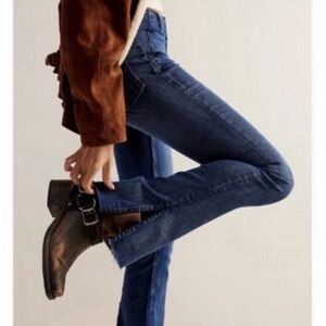 We the Free People Level Up Split Hem Slim Flared Jeans Size 28